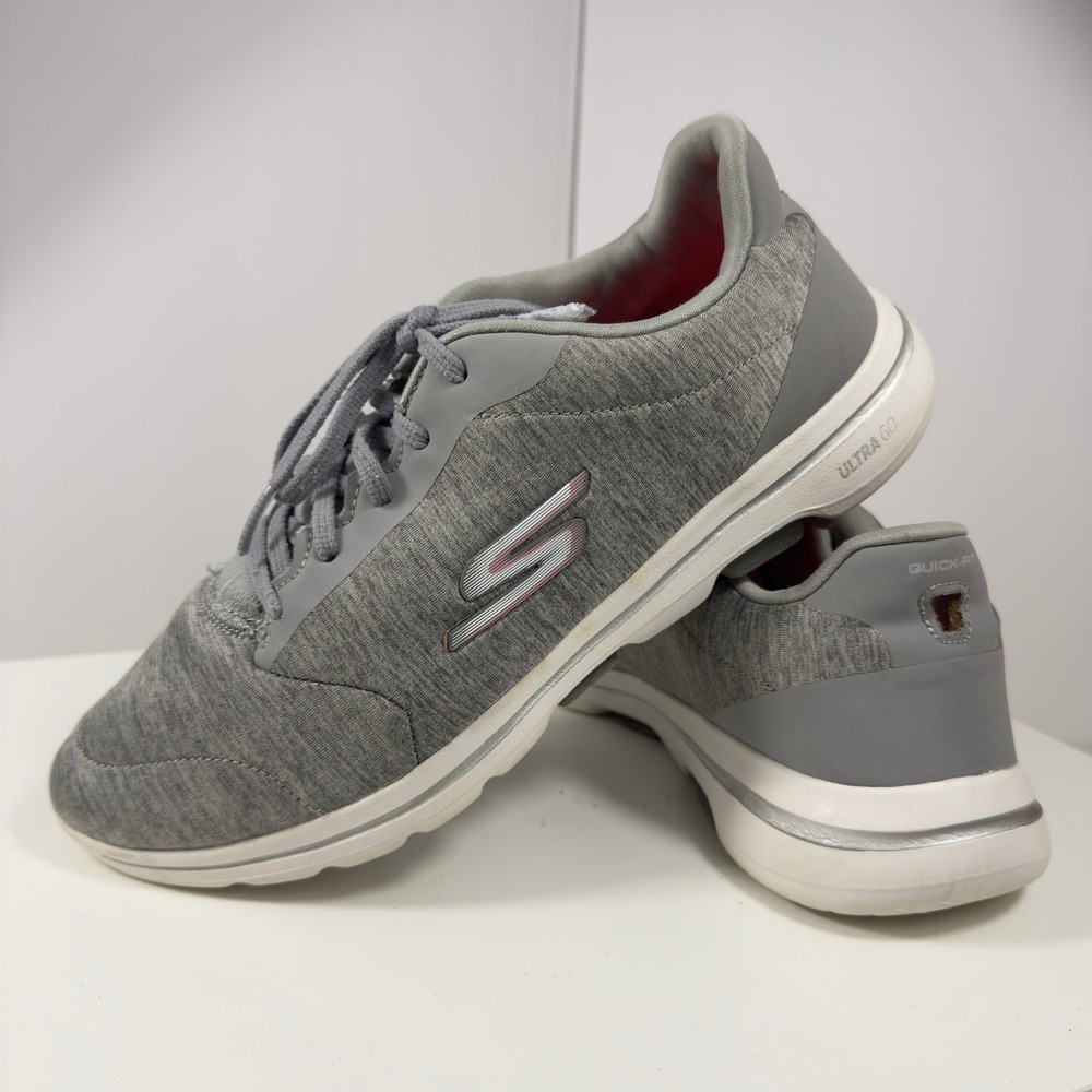 Skechers Go Walk Evolution Ultra Impeccable Grey Women's Shoes Size 10.5 Comfort